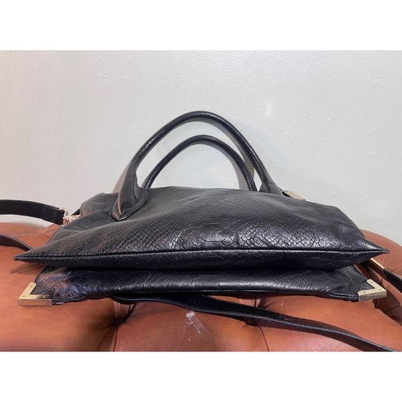 Women's Foley + Corinna Black Leather Tote Bag - Picture 6 of 13